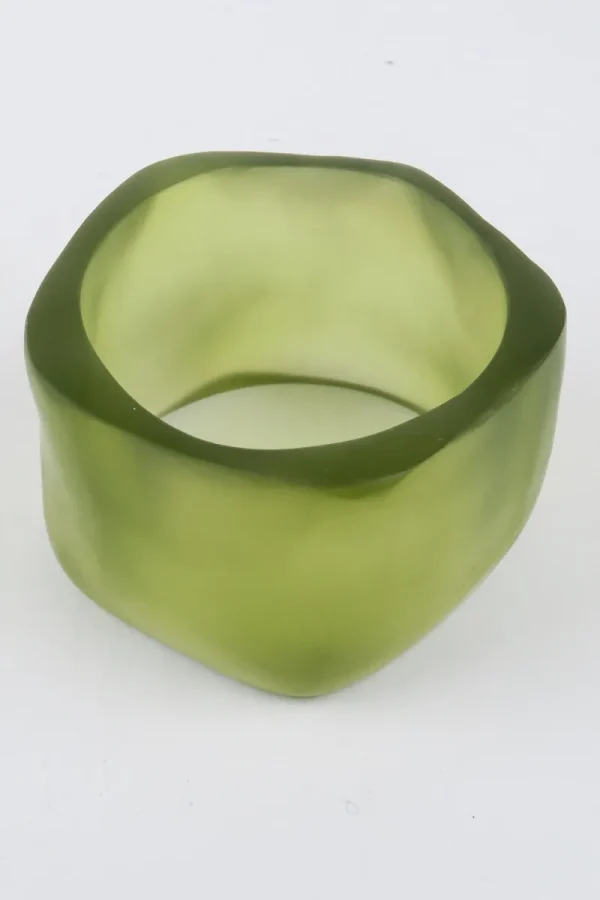 Moose and Meg Designs Resin Bangle Khaki Clear XL^ Jewellery