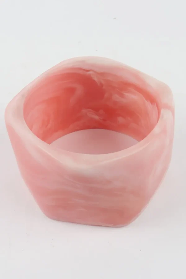 Moose and Meg Designs Resin Bangle Peach Marble XL^ Jewellery