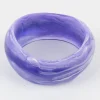 Moose and Meg Designs Resin Bangle Purple White L^ Jewellery