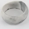 Moose and Meg Designs Resin Bangle White Marble L^ Jewellery