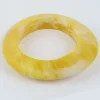 Moose and Meg Designs Resin Bangle Yellow Marble M^ Jewellery