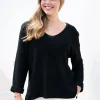 Zeinert & Co Roll Up Sleeve Knit Top^ Jumpers + Sweaters | Tops