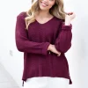 Zeinert & Co Roll Up Sleeve Knit Top^ Jumpers + Sweaters | Tops