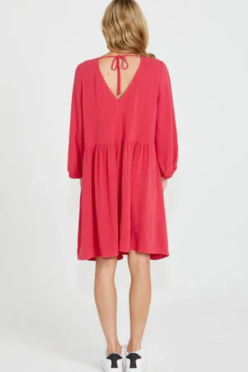 roxanne_tie_back_mini_dre_2.webp Sass Roxanne Tie Back Mini Dress^ Dresses