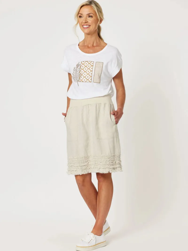 ruffle_hem_skirt_1.webp Gordon Smith Ruffle Hem Skirt^ Skirts