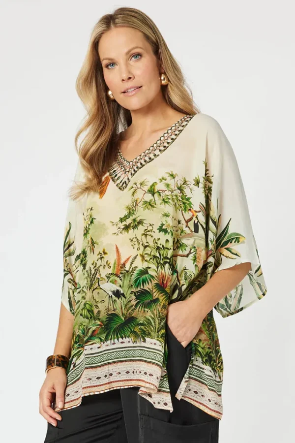 Hammock and Vine San Paolo V Neck Top^ Tops