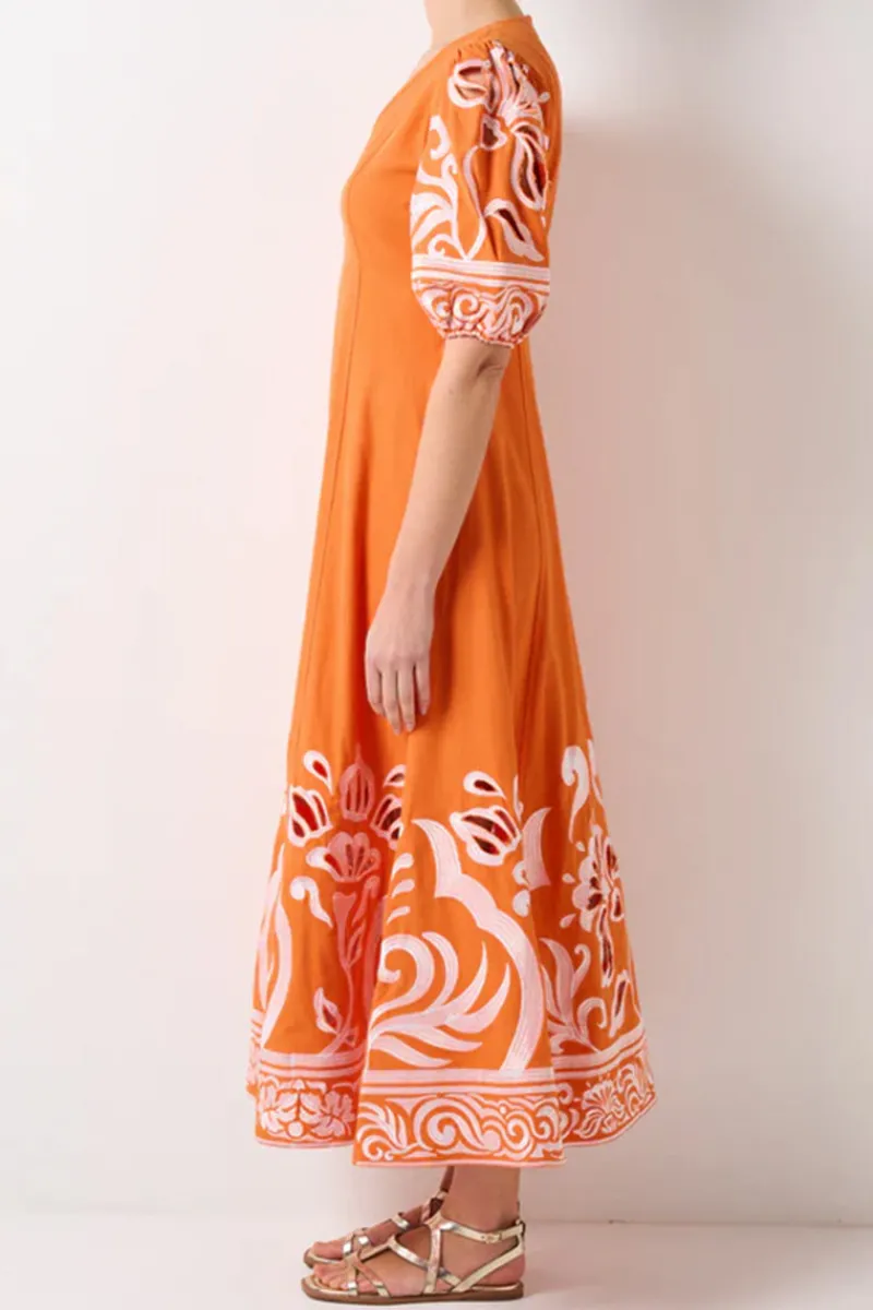 santorini_dress_tangarine_1.webp Walnut SANTORINI DRESS^ Dresses