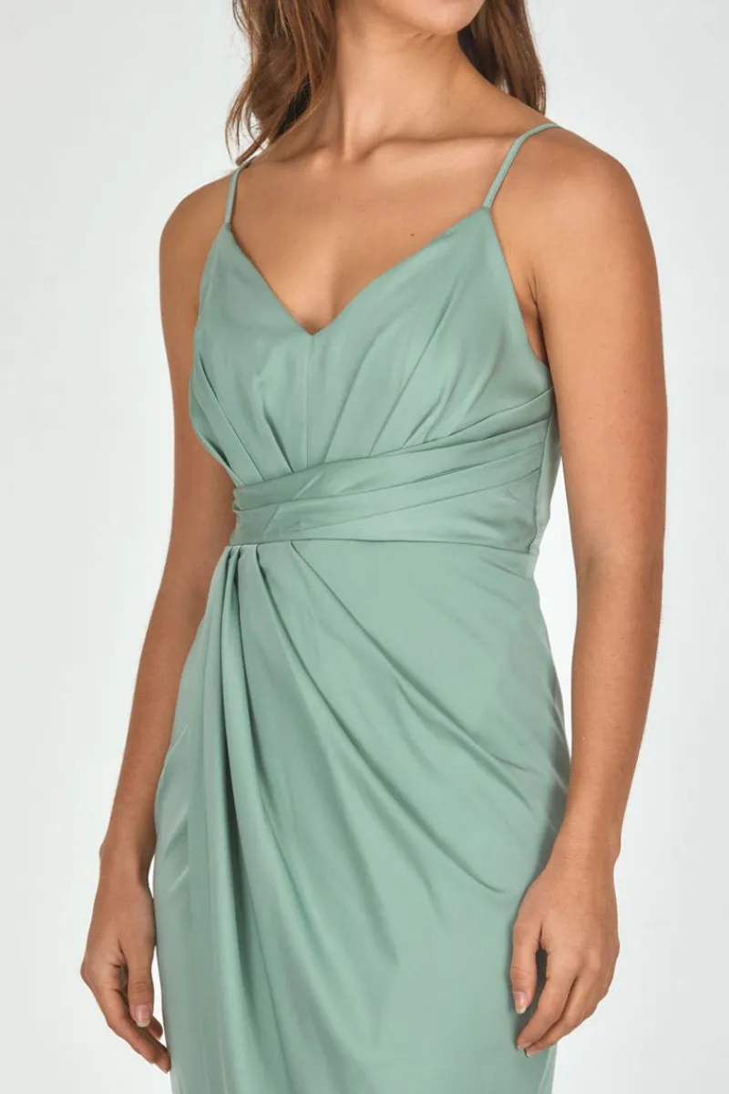satin_pleated_midi_dress_1.webp Zeinert & Co Satin Pleated Midi Dress^ Dresses