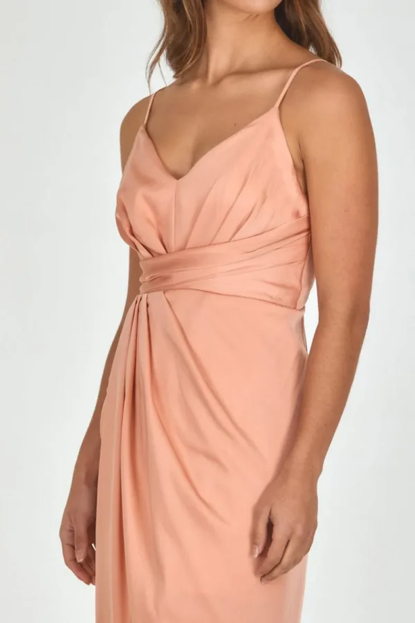 Zeinert & Co Satin Pleated Midi Dress^ Dresses