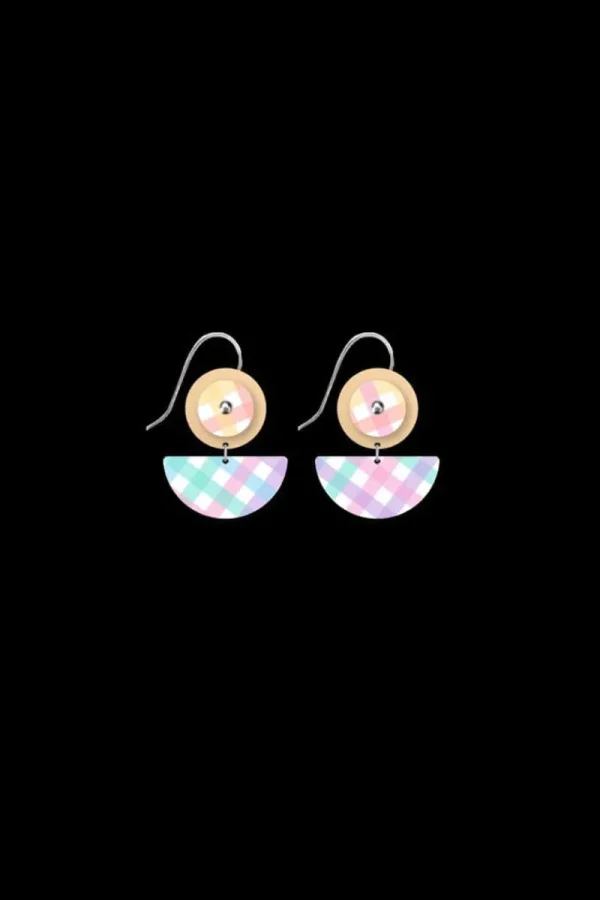 Moe Moe Design Small Circle Moon Drop Earrings^ Jewellery