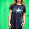 3rd Story Star Sparkles With Leopard Band Tee^ Tops