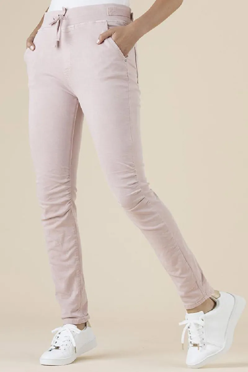 tie_front_gathered_jeans_1.webp threadz Tie Front Gathered Jeans^ Jeans
