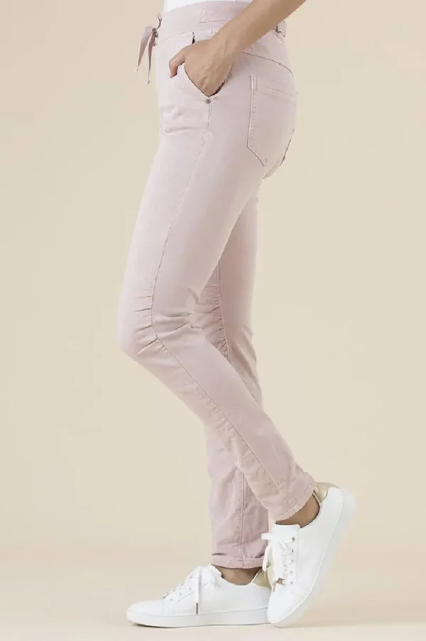 threadz Tie Front Gathered Jeans^ Jeans