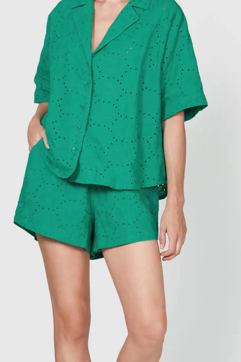 tropez_lace_shirt_0.webp Walnut Tropez Lace Shirt^ Shirts