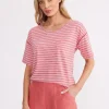 Yarra trail UNEVEN STRIPE TEE^ Tops